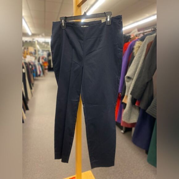 Larry Levine Ladies 10 Navy Blue Pants NEW - Picture 1 of 5